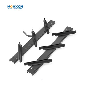 Powder Coated Aluminum Louver Frame Waterproof Adjustable Slat System