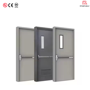 UL Certified Steel Fire Door Panic Bar Emergency Escape Metal Safety Entry Doors for Shopping Mall Cinema