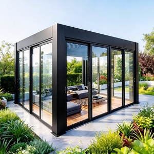 Bioclimatic Adjustable Waterproof Motorized Aluminum Gazebo Louvered Pergola