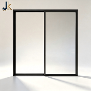 Modern Aluminum Sliding Door With Double Tempered Glass Soundproof Waterproof Villa Patio Exterior OEM Custom Size Powder Coated