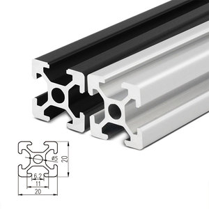 European Standard Black V-Slot Aluminum Profile