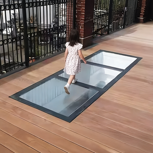 Soundproof Walkable Flat Roof Anti-Slip Glass Skylight