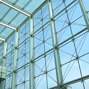 High Transparency Spider Glazing System Wall Double Tempered Glass