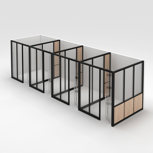 Customized Modern Office Glass Partition Wall with Aluminum Profile for Interior Design