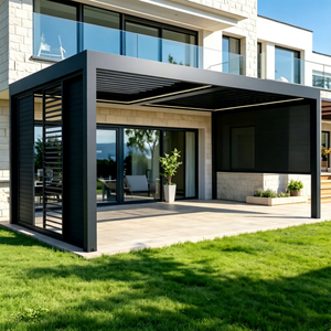 Multi-scene Modern Eco-Friendly Powder Coated Aluminum Louver Roof Pavilion