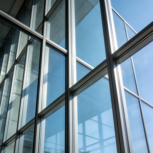 Aluminum Double Tempered Glazing Unitized Glass Window Wall System
